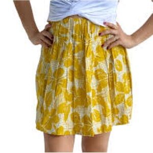 Yellow Floral Skirt